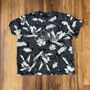 Adidas Gray Floral Tee